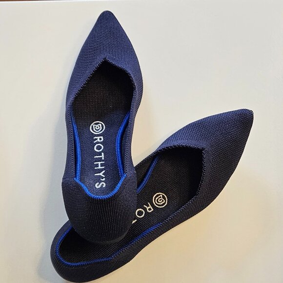 Rothy's Navy Blue Flats - Picture 2 of 3